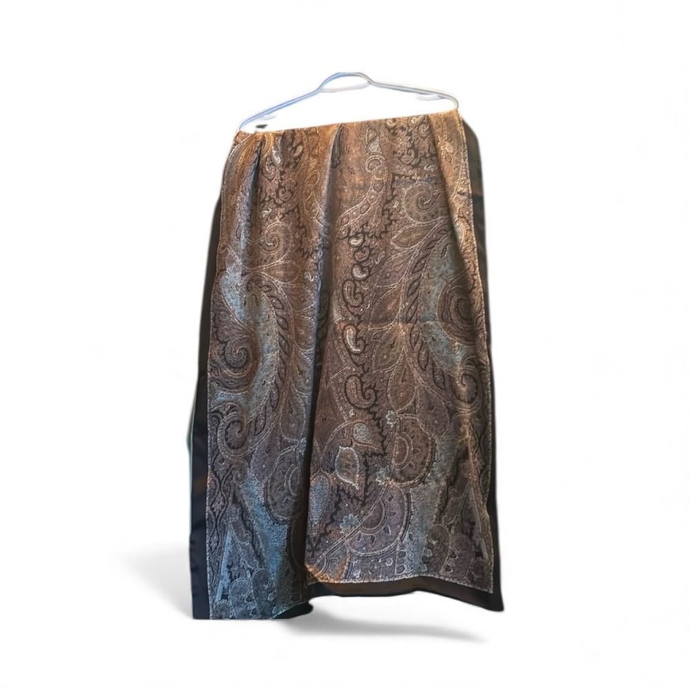 Beautiful Italian silk and wool paisley shawl